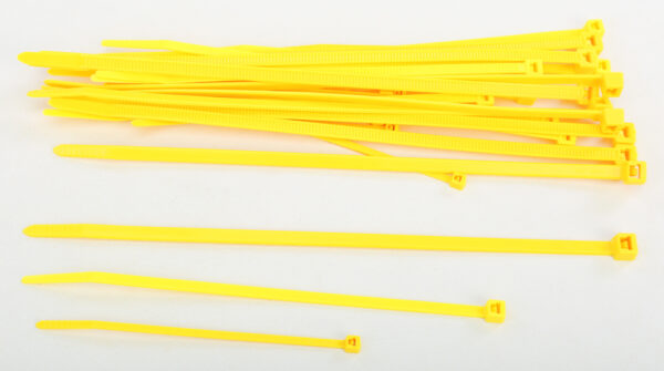 ASSORTED CABLE TIES YELLOW 30/PK